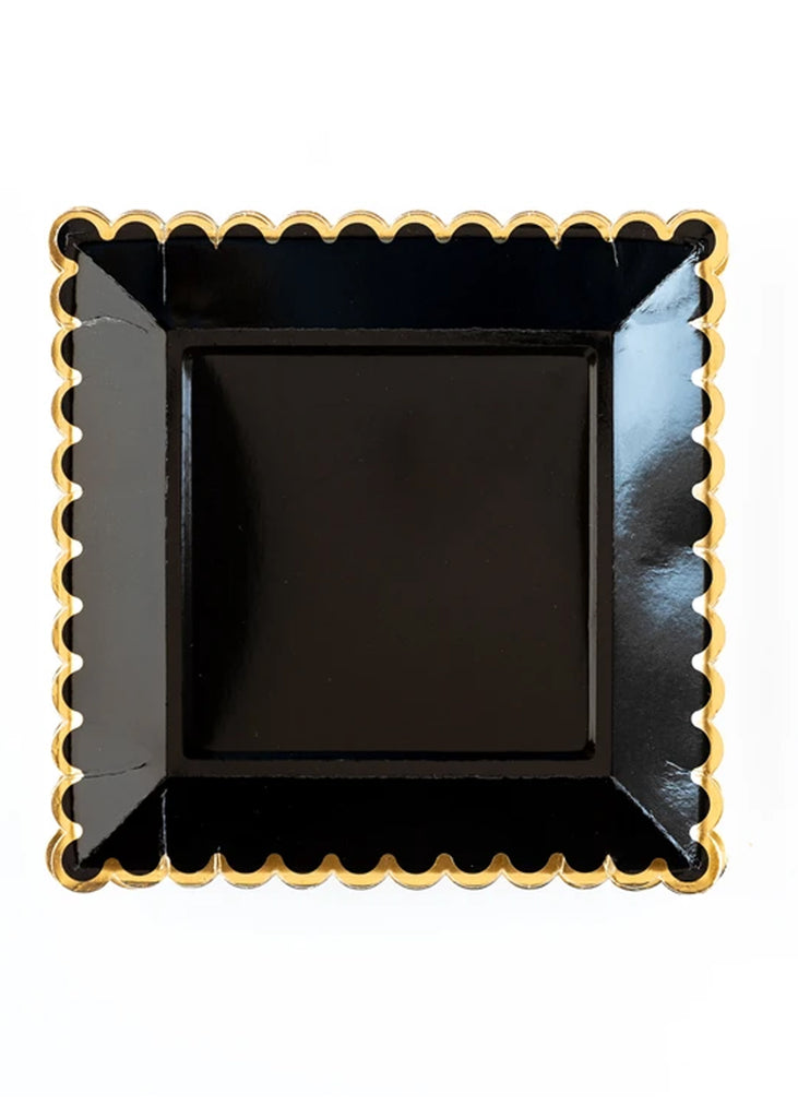 Black Scallop 9" plates