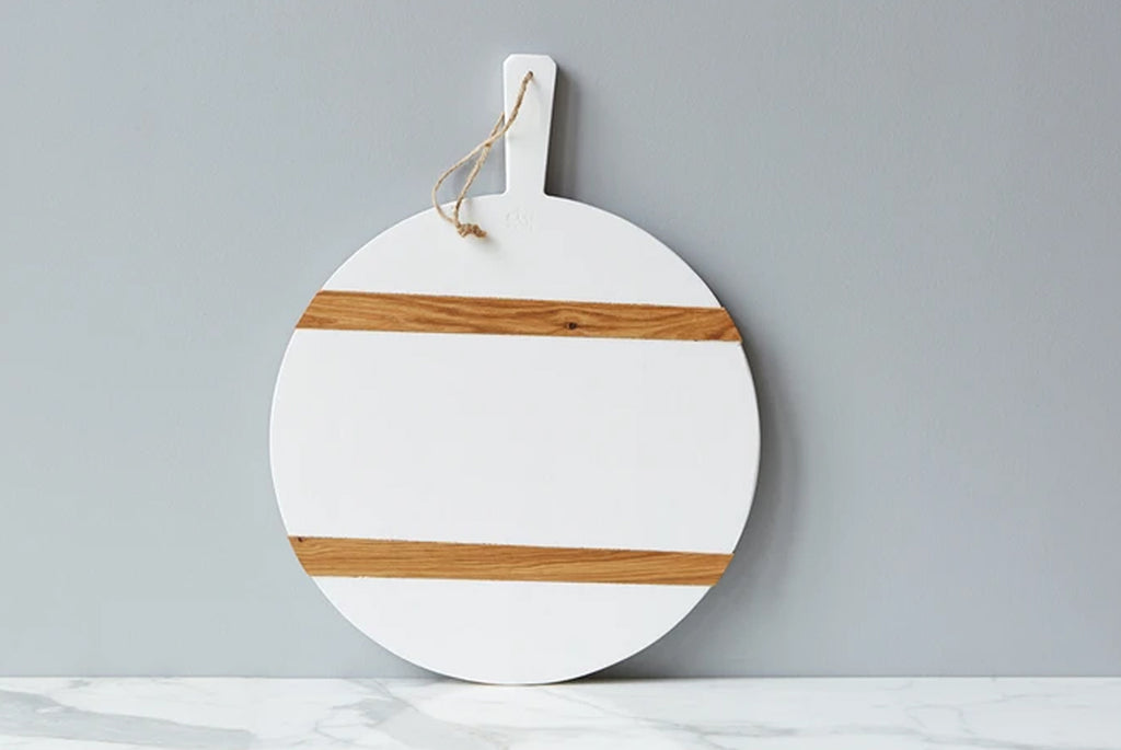 White Round Mod Charcuterie Board